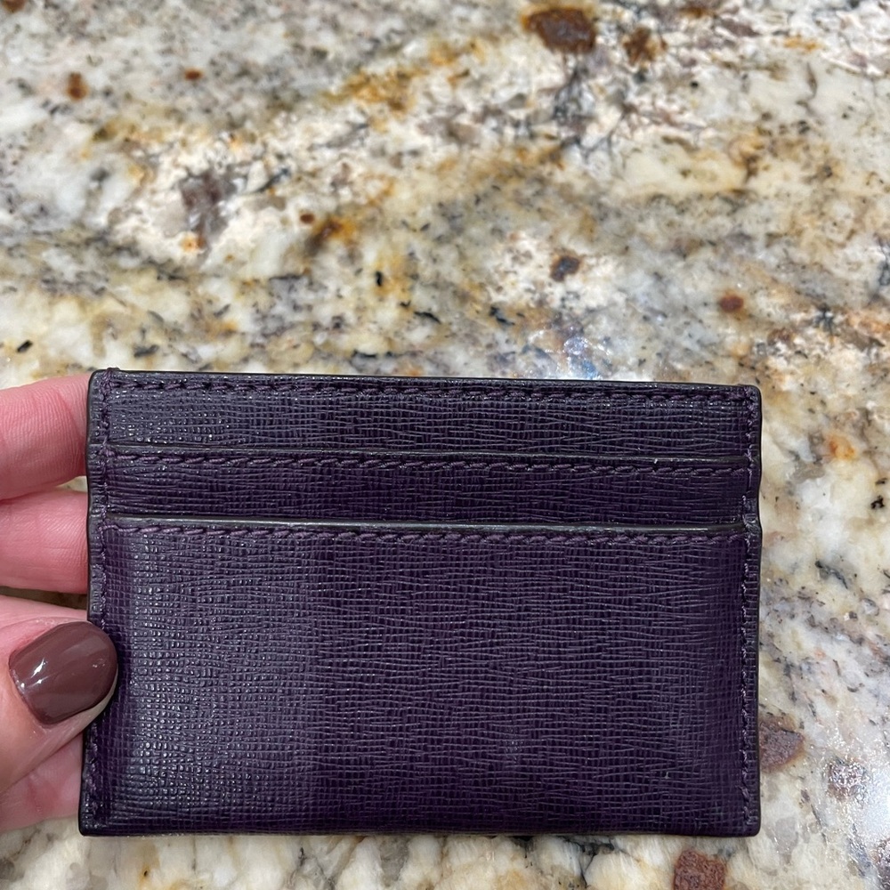 Coach plum color Card Holder - Picture 2 of 5